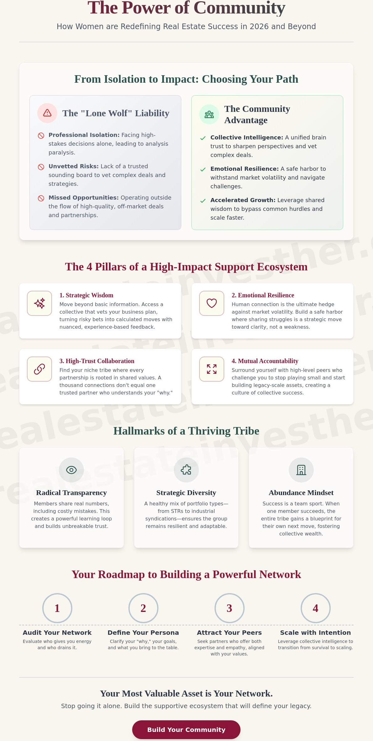 Building a Supportive Investor Community: 2026 Trends for Women in Real Estate
