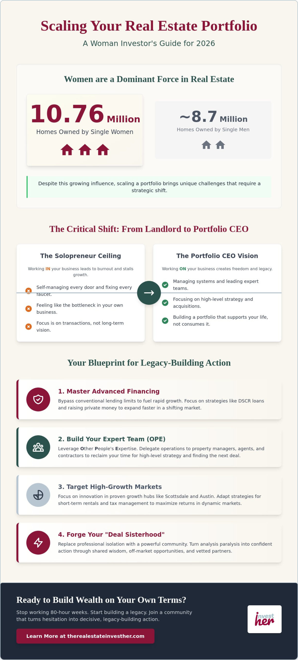 How to Scale a Real Estate Portfolio for Women: Strategic Growth in 2026