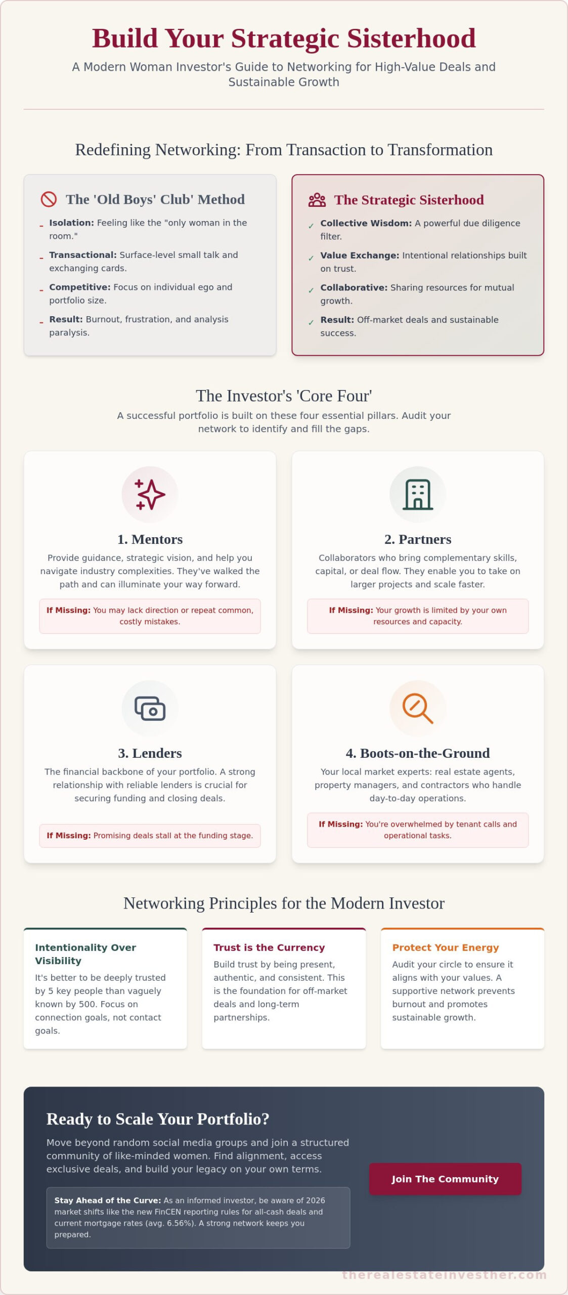 Real Estate Investor Networking Tips: Building Your Strategic Sisterhood in 2026