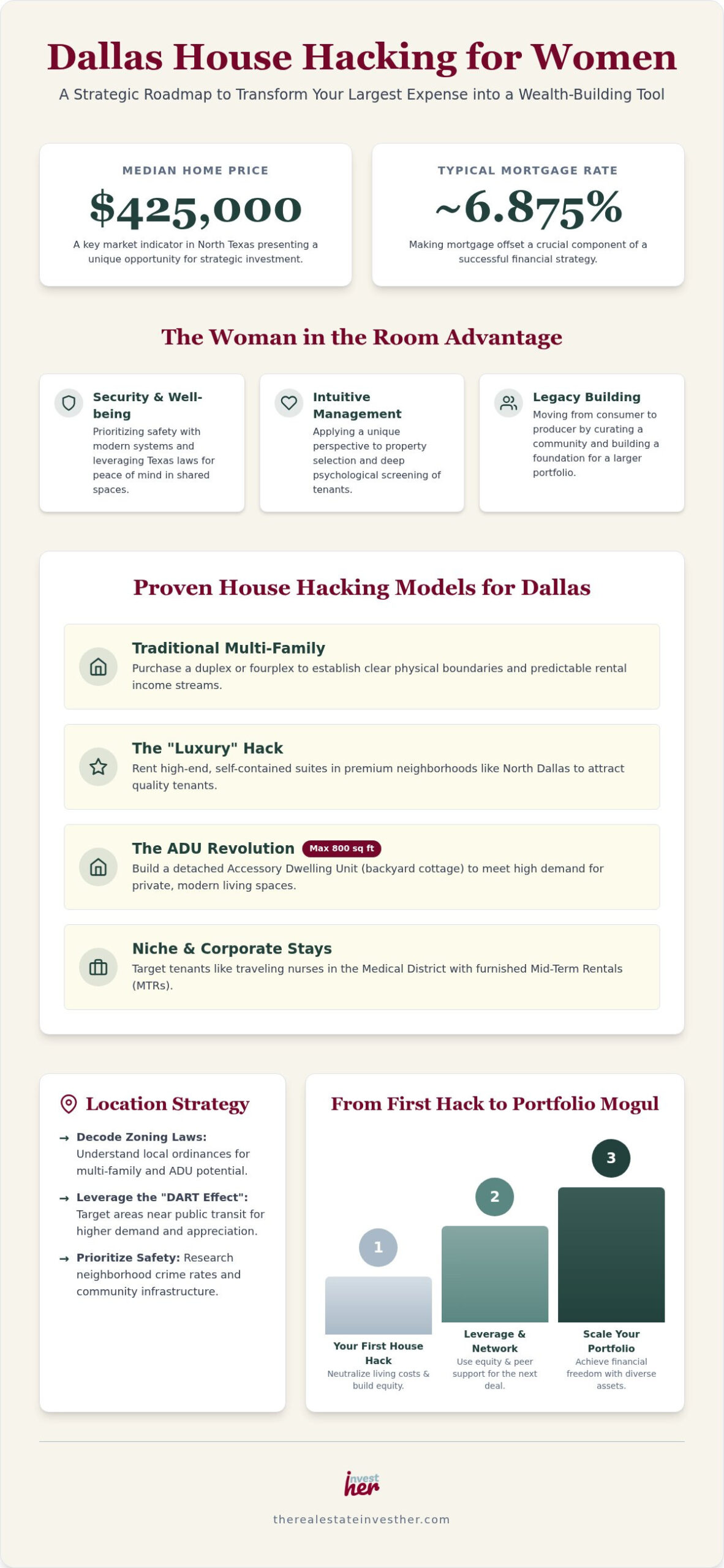 Dallas House Hacking Strategies for Women: Building Wealth in North Texas