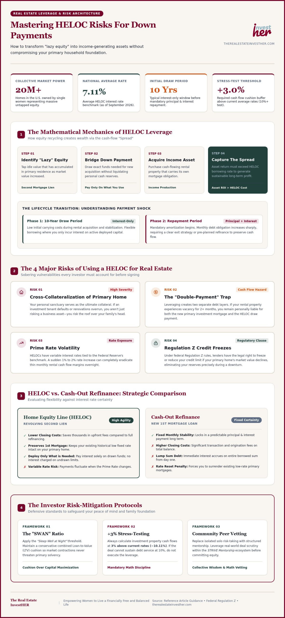 HELOC Down Payment Risks: Guide for Women Investors